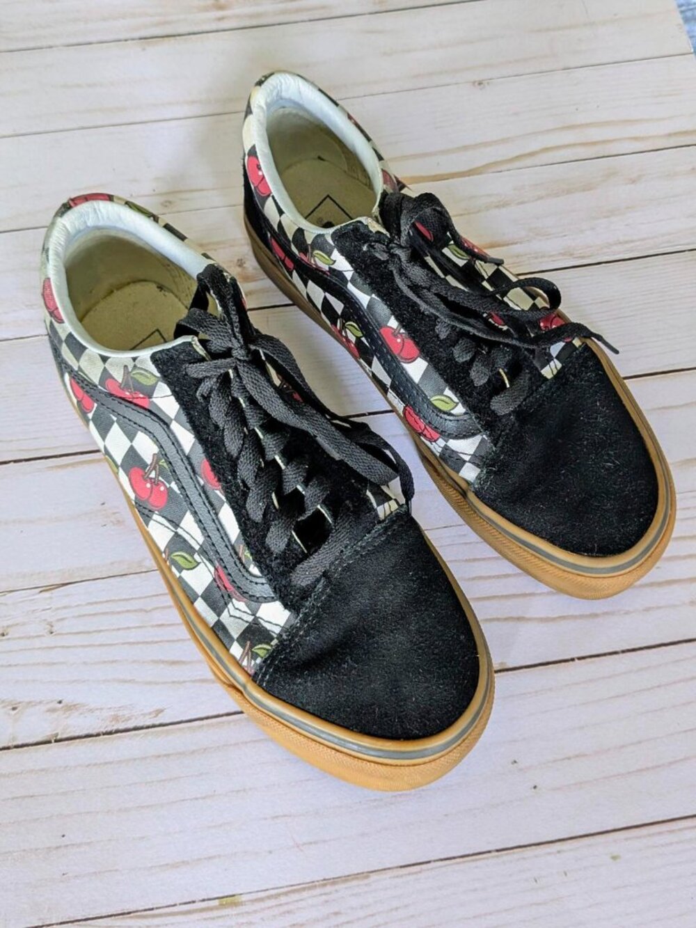 Vans Old Skool Cherry Checker Shoes